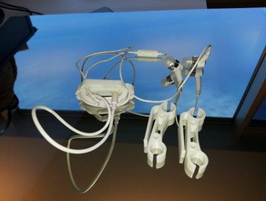 earplug cord organiser gadgets clip earphone headphone oranizer storage wire 3d print model - Mito3D