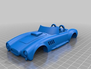 pinewood ac cobra de l'automobile cub scout 3d print model - Mito3D