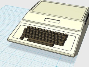 apple ii plus computador 8-bit retro 3d print model - Mito3D