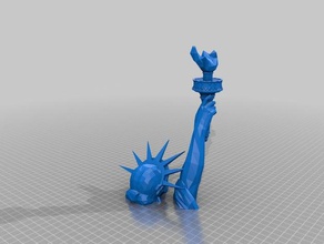 statue liberty 590mm sculptures 3d print model - Mito3D