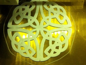 celtic roundel stencil art tools carving celticdesign knot knotwork ring wooden woodworking 3d print model - Mito3D