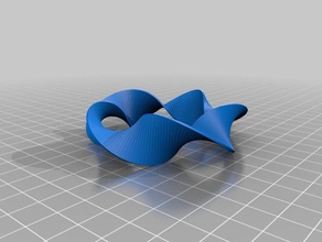 mobius strip5 math art customized 3d print model - Mito3D