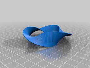 mobius strip 3 math art customized 3d print model - Mito3D