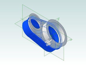 déplacé broche cnc aspirateur attachement v17 de la machine outils alibre occuper thingiverse paramétrique 3d print model - Mito3D