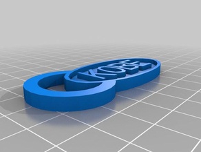 3 kobe plaka Anahtarlık özelleştirilmiş 3d print model - Mito3D