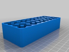 tall large 40 battery tray organization customized 3d print model - Mito3D