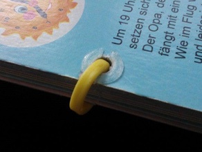 simple grommet slightly ripped page replacement parts book gromment ring 3d print model - Mito3D