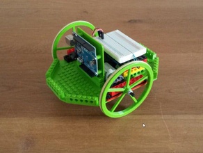 plate-forme modulaire expérience arduino lego moteur de robot la robotique uno roue roues 3d print model - Mito3D