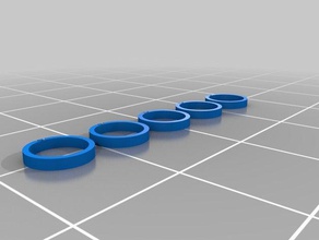 5mm id 6mm od washer parts customized 3d print model - Mito3D