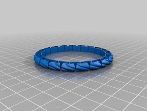 stretchy small knurled bracelets customized 3d print model - Mito3D