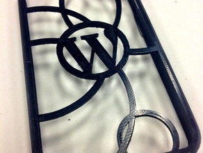 wordpress iphone case mobile 3d print model - Mito3D