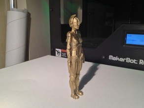 metropolis-Roboter maria Modell Roboter android classic weiblich science-fiction 3d print model - Mito3D