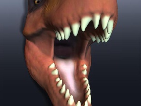 primalcarnage t-rex Schlüsselanhänger Dinosaurier trex 3d print model - Mito3D