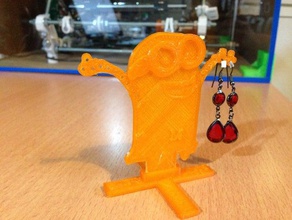minion earrings holder accessories 3d print model - Mito3D