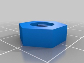 meine kundengebundene Metrische iso Muttern-Schrauben-Mutter 3d Drucker Zubehör 3d print model - Mito3D