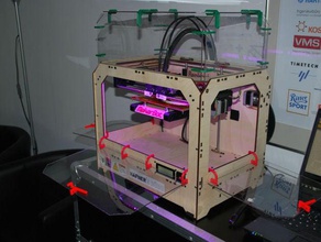 replicator 1 hood cover no postprocessing 3d printer accessories upgrade part 3d print model - Mito3D