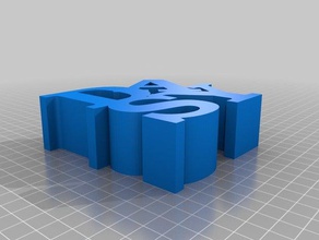 meu word personalizados escultura esculturas personalizado 3d print model - Mito3D