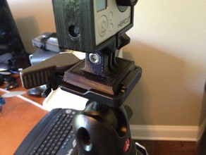 gopro manfrotto tripod mount camera 3d print model - Mito3D