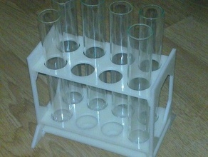 test tube rack tool holders boxes chemistry labware science 3d print model - Mito3D