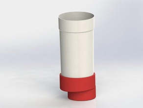 cup holder adapter dodge 1500 automotive 3d print model - Mito3D