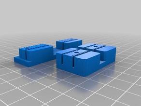 my customized graber i3 xy axes belt holder parametric v3 3d printer parts 3d print model - Mito3D