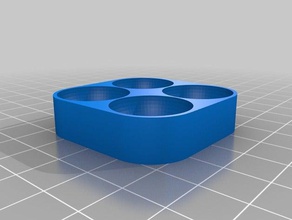 cupola paraurti stampo il fai da te piedi metà di gomma silicone sfera 3d print model - Mito3D