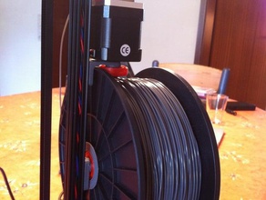 kossel compact filament support de bobine 3d l'imprimante accessoires 1515 3030 608 zz roulement filamentchallenge mini openbeam le stand la vapeur tige tvy 3d print model - Mito3D