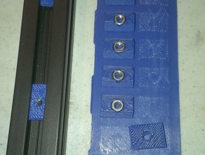 3mm nut t-slot adaptor 3d printer parts 3d print model - Mito3D