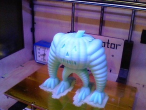 grande zucca le creature di halloween spaventoso 3d print model - Mito3D