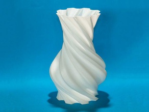 angezogen Runden vase Dekor Vasen 3d print model - Mito3D