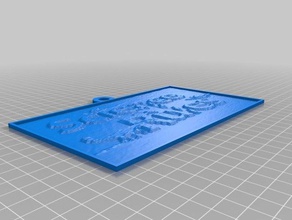 science rules 2d art customized 3d print model - Mito3D