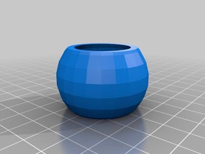 my customized parametric spheroid pot outdoor garden 3d print model - Mito3D