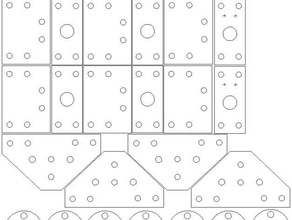 microrax ftc 6 roues de la plaque d'autres lasercut robotique jouet 3d print model - Mito3D