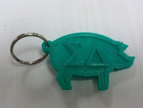 sigma delta keychain keychains clarkson 3d print model - Mito3D