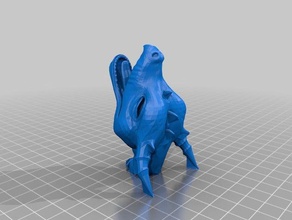 dragon head sculptures test 3d print model - Mito3D