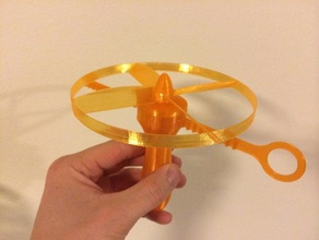 propeller launcher mechanical toys copter pull 3d print model - Mito3D