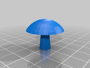 sbalzo test di funghi 3d la stampa i modello openscad 3d print model - Mito3D