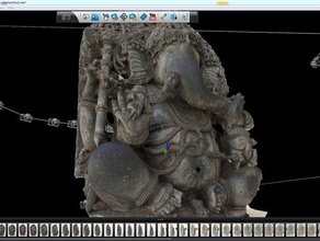 seated ganesha scans replicas art asian museum elephant 3d print model - Mito3D