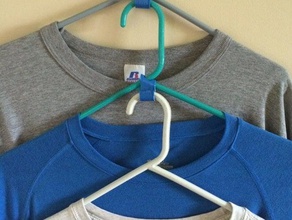 shirt-hanger hook organization closet jacket 3d print model - Mito3D