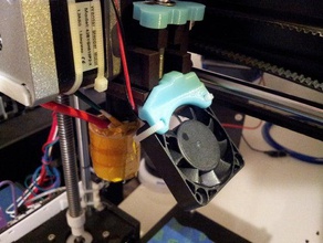 v3 qu-bd fan monte edin 3d yazıcı parçalar soğutma bir iki-up 3d print model - Mito3D