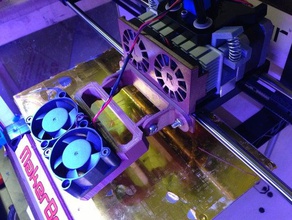 ventilador de refrigeración montaje del 3d la impresora accesorios pla duplicador 3d print model - Mito3D