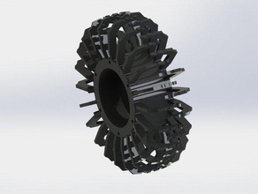 open rc 3d printed rock crawler wheel vehicles 3d print model - Mito3D
