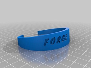 forge bracelet les bracelets personnalisé 3d print model - Mito3D