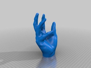 iphone hand mobile awesome desk office scan smartphone stand tweetonig ultimaker 3d print model - Mito3D