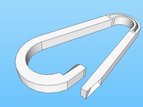 carabiner other 3d print model - Mito3D