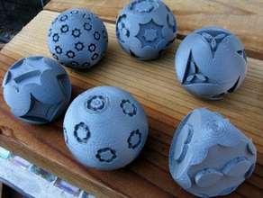 decoração esferas matemática a arte openscad 3d print model - Mito3D