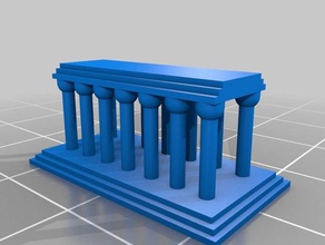 projet d'impression de temple grec art personnalisé 3d print model - Mito3D