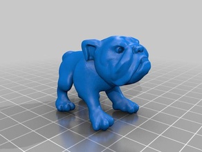 bulldog model creatures 3d print model - Mito3D