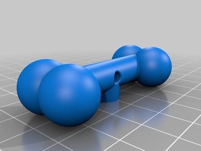 kleine Zier-Knochen Grundplatte montieren Dekor Hund 3d print model - Mito3D