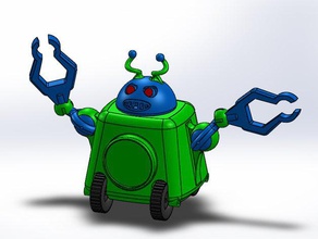 pen holding robot model robots 3d print model - Mito3D